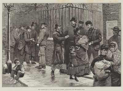 De werklozen in het oosten van Londen, aanvragers voor het hulpfonds door Matthew Somerville Morgan